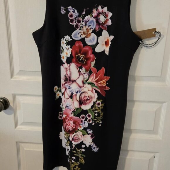 Point Zero Floral and Black Dress NWT - Picture 1 of 9